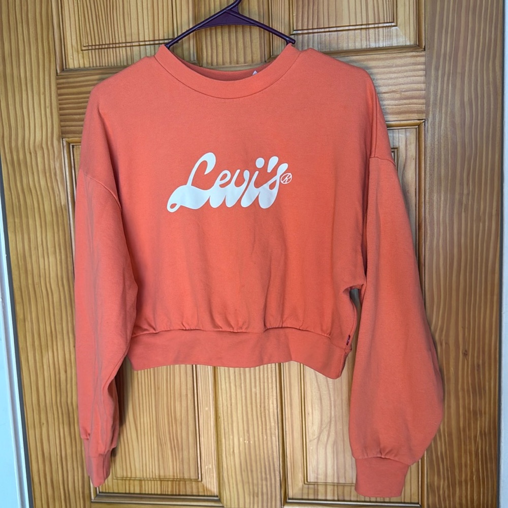 Levi’s crop top crewneck sweatshirt